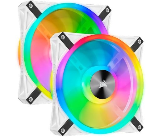 CORSAIR iCUE QL140 140mm RGB White Dual