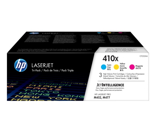 HP Toner 410X C/Y/M Triple Pack  (CF252XM)