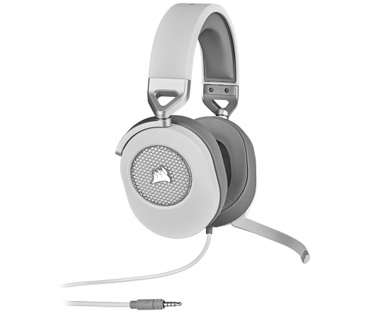 CORSAIR HS65 Surround Wired Gaming Headset - White