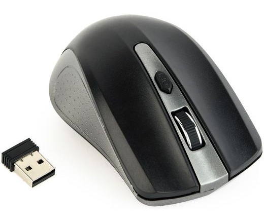 MOUSE GEMBIRD MUSW-4B-04 wireless fekete-szürke