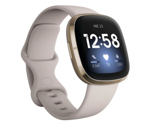 FITBIT Sense - Lunar White/Soft Gold