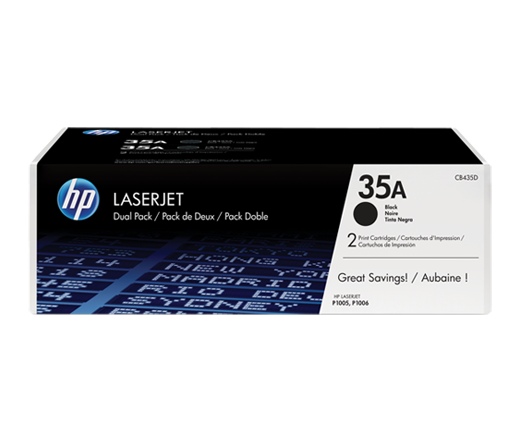 Toner HP 35A Dupla Black (CB435AD)