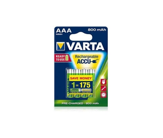 Varta Ready To Use 1.2V AAA Ni-Mh 800 mAh akku 4db (R2U)