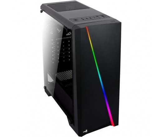 HÁZ AEROCOOL Cylon Mini RGB ablakos fekete