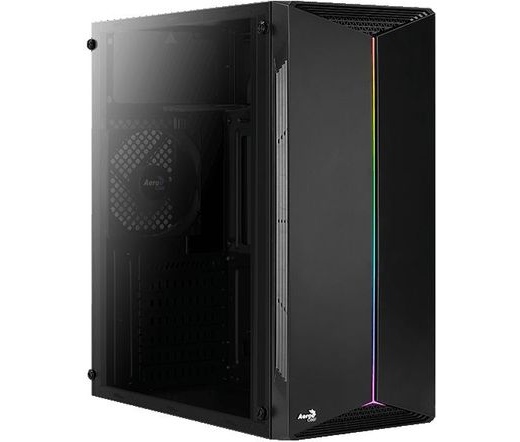 HÁZ Aerocool SPLIT RGB Midi-Tower - Fekete Ablakos