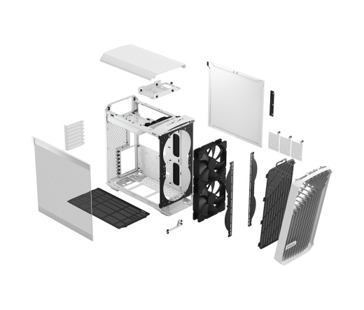 FRACTAL DESIGN Torrent Compact - White TG Clear Tint