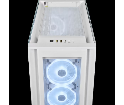 CORSAIR iCUE 5000X RGB QL Edition Mid-Tower ATX Case — True White