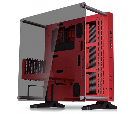 Thermaltake Core P3 Tempered Glass Red Edition táp nélküli ATX számítógépház piros