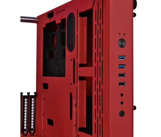 Thermaltake Core P3 Tempered Glass Red Edition táp nélküli ATX számítógépház piros