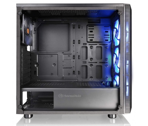 Thermaltake Versa J23 TG RGB táp nélküli ATX számítógépház fekete