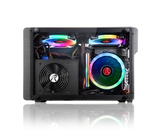 HÁZ Raijintek Ophion Mini-ITX Edzett üveg ablakos - fekete