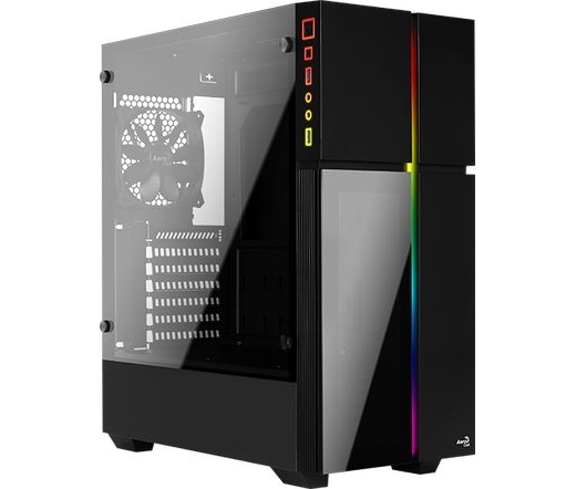 HÁZ Aerocool Playa RGB Midi-Tower - Fekete Ablakos