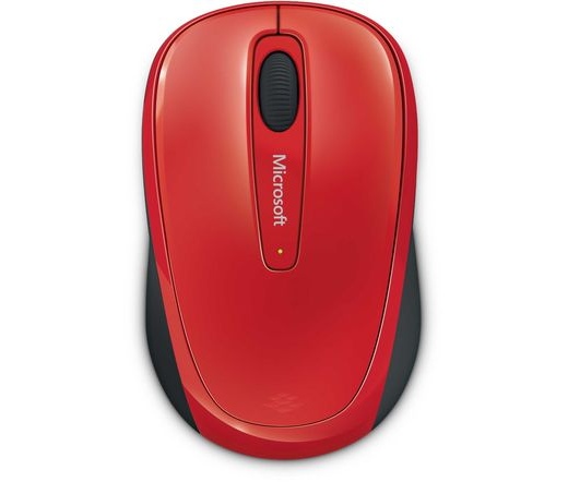 MOUSE MICROSOFT Wireless Mobile Mouse 3500 Optikai BlueTrack Flame Red Gloss