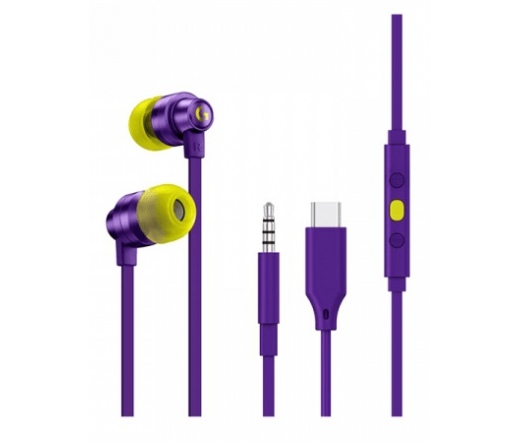 LOGITECH G333 Gaming Earphones - PURPLE - 3.5 MM - N/A - EMEA