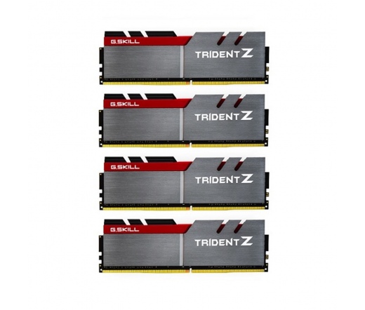 G.SKILL Trident Z DDR4 3200MHz CL15 64GB Kit4 (4x16GB) Intel XMP Silver/Red