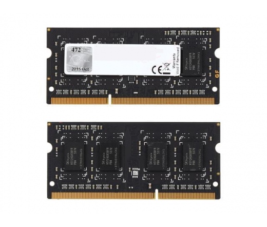 G.SKILL Standard DDR3 SO-DIMM 1600MHz CL9 8GB Kit2 (2x4GB) Black