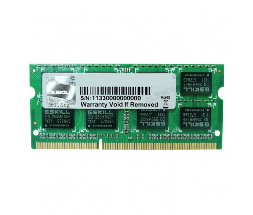 G.SKILL Standard DDR3L SO-DIMM 1600MHz CL9 4GB Green