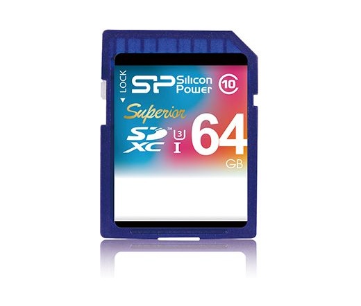 Card SDXC Silicon Power 64GB UHS-I Superior (85MB/s | 40MB/s) U3