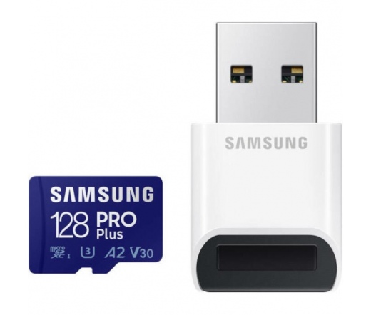 SAMSUNG PRO Plus 2021 microSDXC 160/120MB/s 128GB + kártyaolvasó