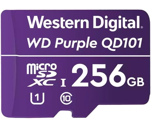 WD PURPLE QD101 MICROSD 256GB 3YEAR WARRANTY