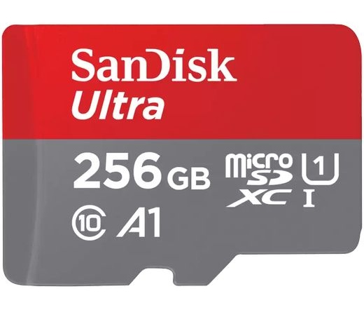 SANDISK Ultra MicroSDXC CL10 A1 120MB/s 256GB + Android app + adapter