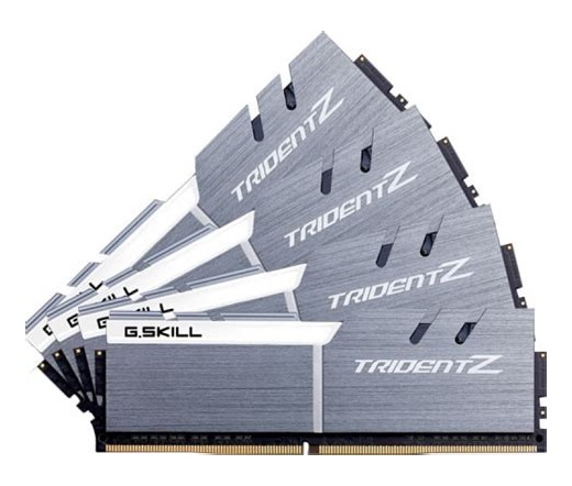 G.SKILL Trident Z DDR4 3200MHz CL14 32GB Kit4 (4x8GB) Intel XMP Silver/White