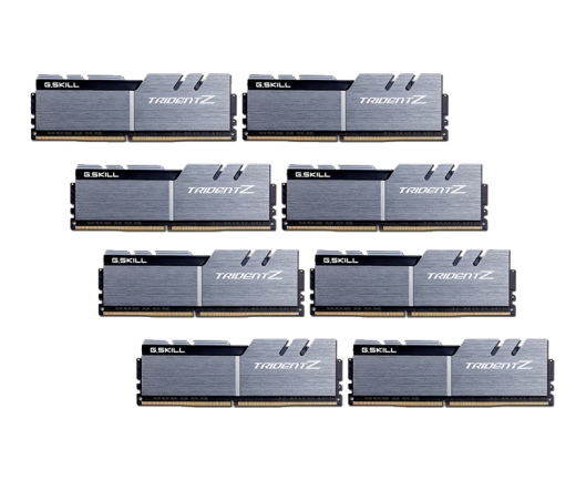 G.SKILL Trident Z DDR4 3200MHz CL16 64GB Kit8 (8x8GB) Intel XMP Silver/Black