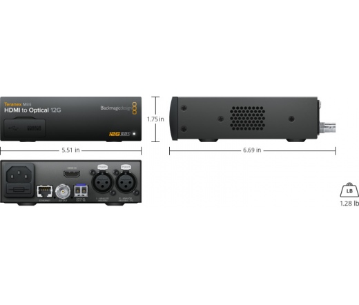 BLACKMAGIC DESIGN Teranex Mini - HDMI to Optical 12G CONVNTRM/MB/HOPT