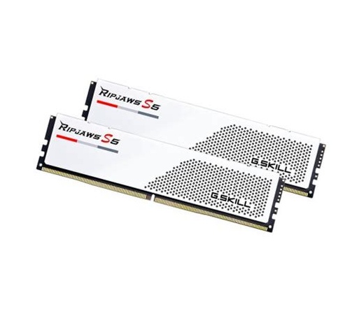 G.SKILL Ripjaws S5 DDR5 6000MHz CL32 32GB Kit2 (2x16GB) Intel XMP White