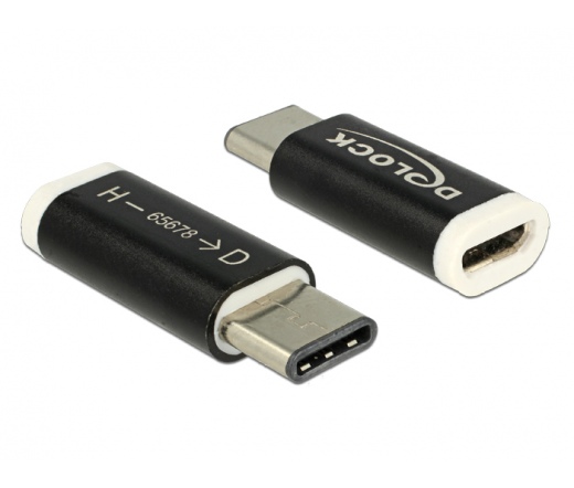 DELOCK Adapter USB 2.0 Micro-B female (host) > USB Type-C™ 2.0 male (65678)