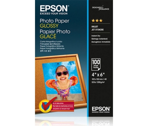 EPSON S042548 10X15 fényes fotópapír 100lap, 200g