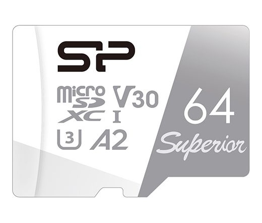 SILICON POWER memory card Superior Micro SDXC 64GB UHS-I A2 V30