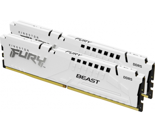 KINGSTON Fury Beast DDR5 5600MHz CL40 64GB Kit2 Intel XMP White