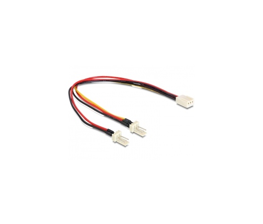 DELOCK Tápkábel Molex 3pin female -> 2x Molex 3pin male (fan) (89343)