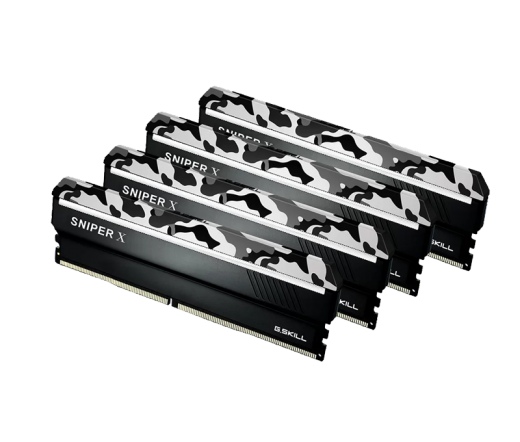 G.SKILL Sniper X DDR4 2666MHz CL19 32GB Kit4 (4x8GB) Intel XMP Urban Camo