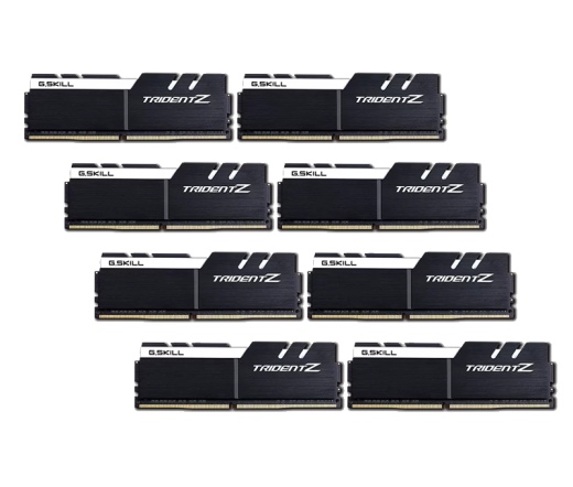 G.SKILL Trident Z DDR4 3200MHz CL16 64GB Kit8 (8x8GB) Intel XMP Black/White