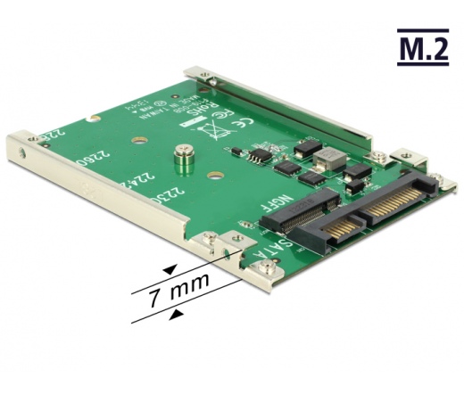 Delock 2.5” Converter SATA 22 Pin > M.2 NGFF