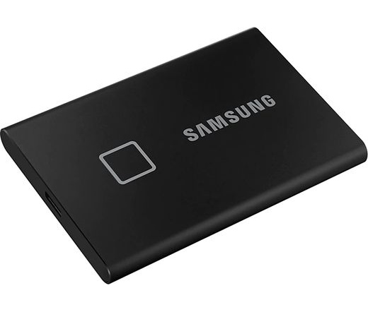 Samsung 1000GB USB 3.2 (MU-PC1T0K/WW) fekete ujjlenyomatolvasós T7 Touch külső SSD