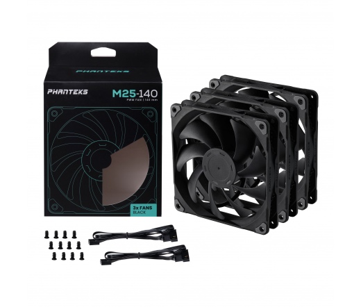 PHANTEKS PH-F140M25 PWM fekete 3db