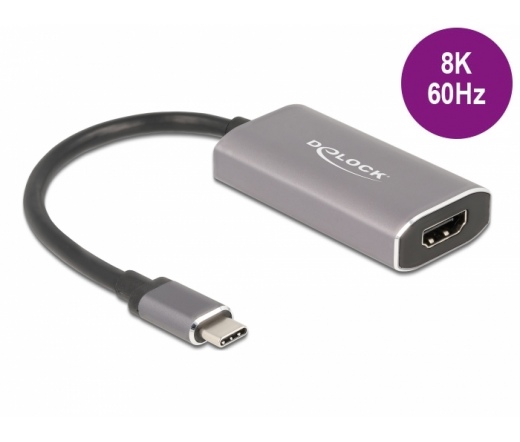 DELOCK USB Type-C (DP Alt Mode) adapter HDMI 8K-hoz HDR funkcióval