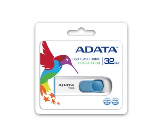 Pendrive 32GB Adata Classic C008 Fehér+Kék USB2.0