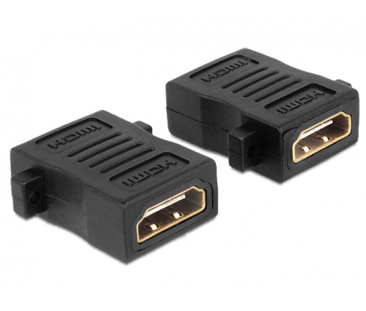 Delock Adapter HDMI A female > female with screw hole