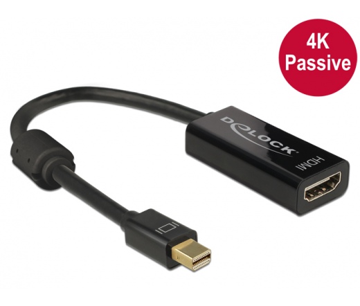 DELOCK Adapter Displayport mini -> HDMI 4K Passiv