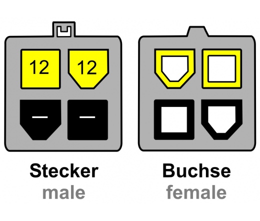 DELOCK Cable P4 male -> P4 female 15cm (82428)