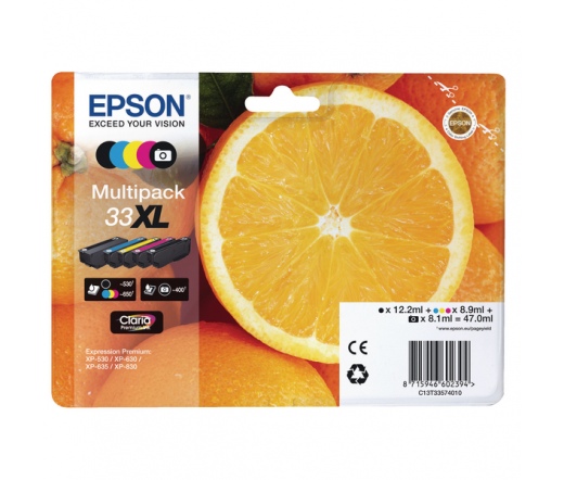 Patron Epson 33XL (T3357) /BK,C,M,Y/ Multipack