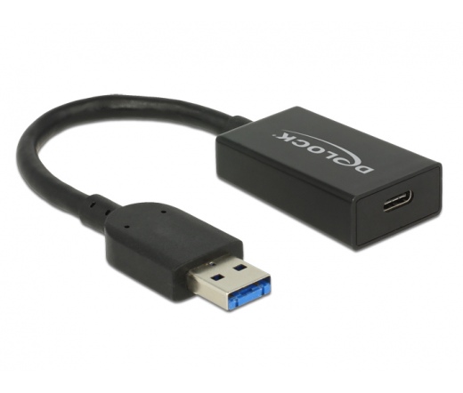 Delock Átalakító USB 3.1 Gen 2 A-típusú csatlakozódugó > USB Type-C™ típusú csatlakozóhüvely, aktív