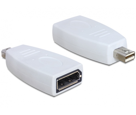 DELOCK Adapter Displayport mini male > Displayport female fehér