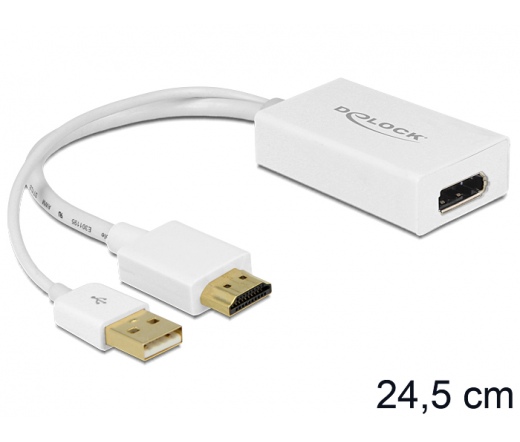 DELOCK Adapter HDMI-A male > Displayport female (62496)