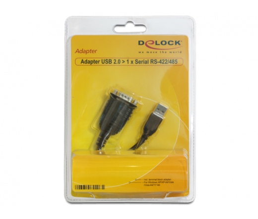 DELOCK Adapter USB 2.0 to 1 x Serial RS-422/485 (62406)