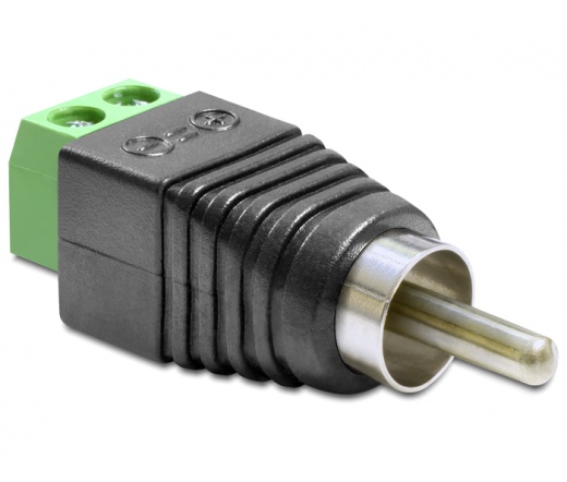 Delock RCA apa > Terminál blokk 2 érintkezővel adapter (65417)